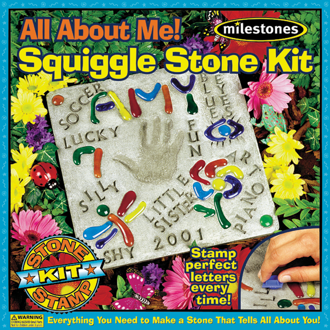 Milestones 90111278 All About Me Squiggle Stone Kit Milestones 90111278 All About Me Squiggle Stone Kit