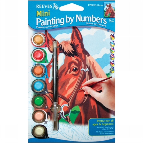 Reeves PPNFM-5 Mini Paint By Number Kit 4-1/2X7 Reeves PPNFM-5 Mini Paint By Number Kit 4-1/2X7