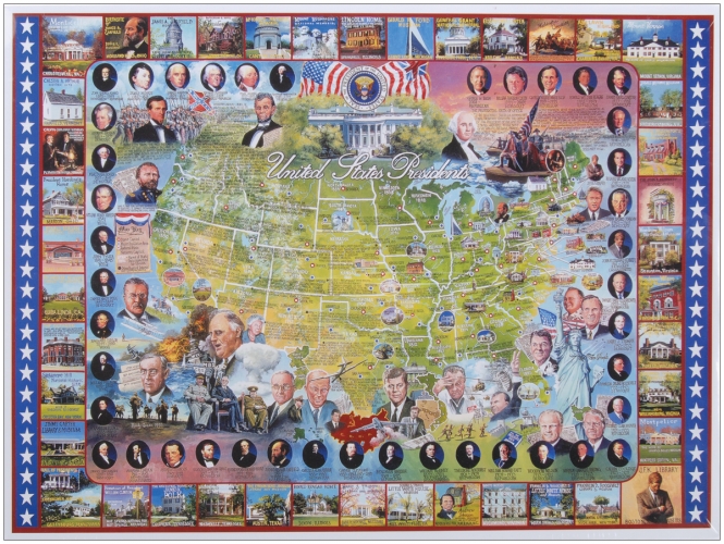 White Mountain Puzzles WM104 American History Collection Jigsaw Puzzle 1000 Pieces 24"X30