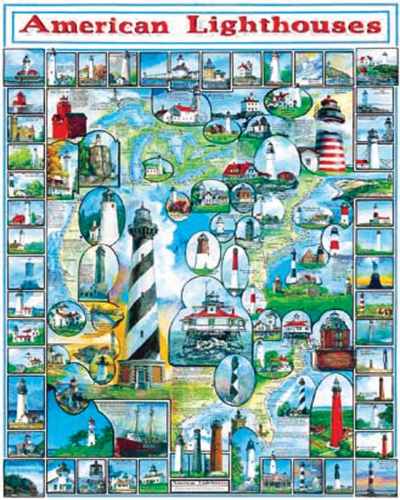 White Mountain Puzzles WM132 By The Sea Collection Jigsaw Puzzle 1000 Pieces 24"X30