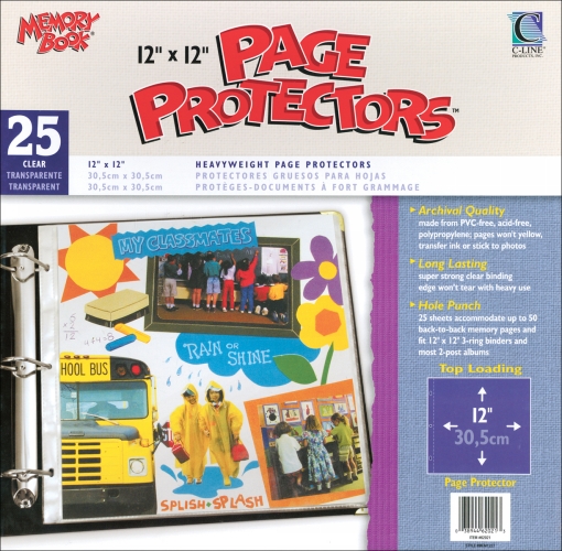 C-line 62021 Memory Book Top-load Page Protectors 12 X 12 Inch