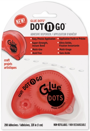 Glue Dots 4484 Glue Dots 3/8""Craft Dot apos;n Go Disposable Dispenser
