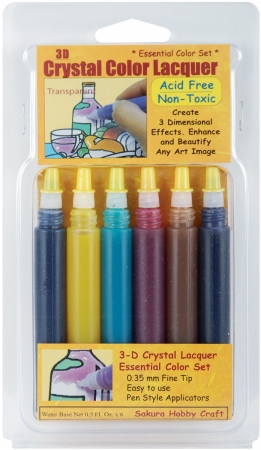 Sakura 3004 3-D Crystal Lacquer 6 Pack Color Set Sakura 3004 3-D Crystal Lacquer 6 Pack Color Set