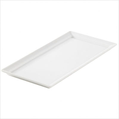 Revol Usa 617458 Time Square Rectangular Tray  White