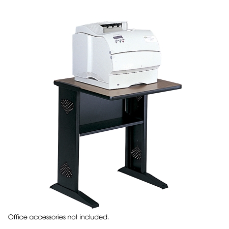 Safco 1934 Mahogany Or Medium Oak- Reversible Reversible Top Fax/printer Stand