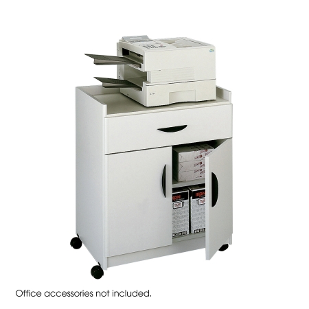 Safco 1852GR Gray Deluxe Mobile Machine Stand Safco 1852GR Gray Deluxe Mobile Machine Stand