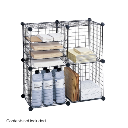 Safco 5279BL Wire Cube Shelving System - Black Safco 5279BL Wire Cube Shelving System - Black