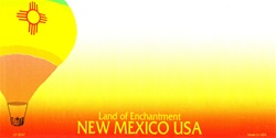 LP-2247 New Mexico State Background Blanks Flat- Automotive License Plates Blanks for Customizing