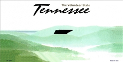 LP-2257 Tennessee State Background Blanks Flat- Automotive License Plates Blanks for Customizing