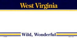 LP-2263 West Virginia State Background Blanks Flat- Automotive License Plates Blanks for Customizing