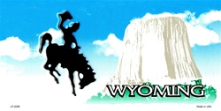 LP-2265 Wyoming State Background Blanks Flat- Automotive License Plates Blanks for Customizing