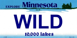LP-2290 Minnesota State Background License Plates- Wild