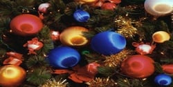 Xmas-13 Christmas Tree Balls Full Color License Plates