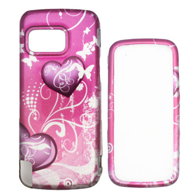 Soul Wireless NK5230SC026 Nokia 5230 Nuron Pink Heart Snap On Protective Case Cover Soul Wireless NK5230SC026 Nokia 5230 Nuron Pink Heart Snap On Protective Case Cover