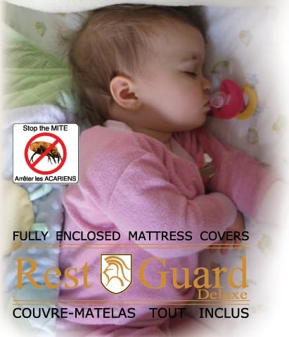 H01805 Rest-guard Waterproof Baby Crib Mattress Cover