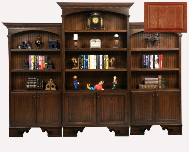 Eagle Industries 19080WPCC Eagle Industries American Premiere Executive Center Bookcase Concord Cherry
