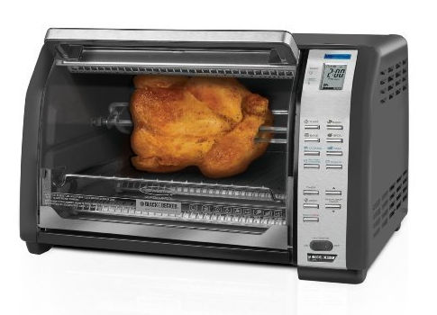 Black amp; Decker CTO7100B 6Slice Digital Rotisserie Convection Oven Black