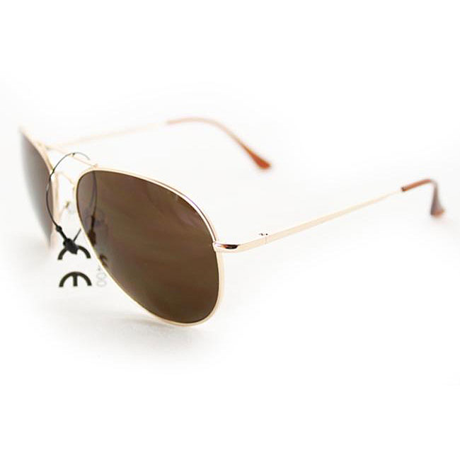 Soul Wireless 387rosegold Fashion Aviator Sunglasses 387 Rose Gold Lightweight Metal Frame Dark Brown Lens