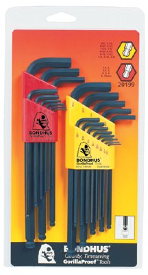 116-20199 L-wrench Double Pack Balldriver Set 13 Standard