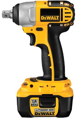 DeWalt 115-DC822KL 1-2? Heavy-Duty 18V Cordless Impact Wrench Kit With Nano? Technology