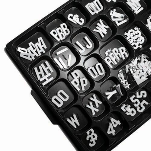 1 In. Universal Double Tab Changeable Letters