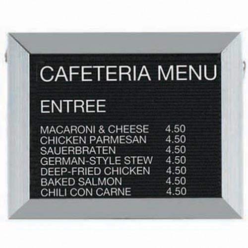 Aarco Products Bofd1218 Framed Letter Board Message Center - Aluminum