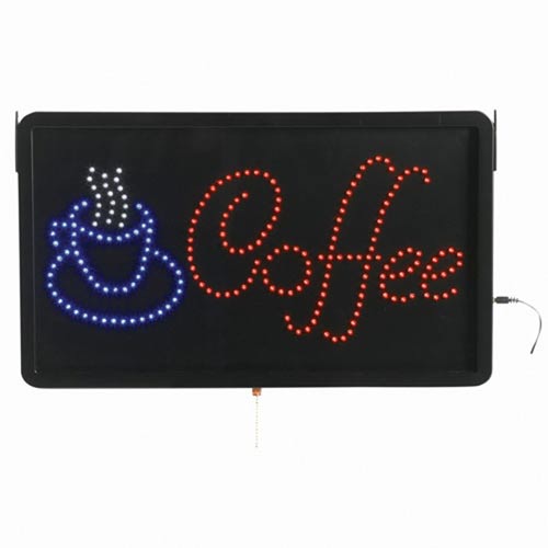 Aarco Products Cof03l Large Led Sign Coffee