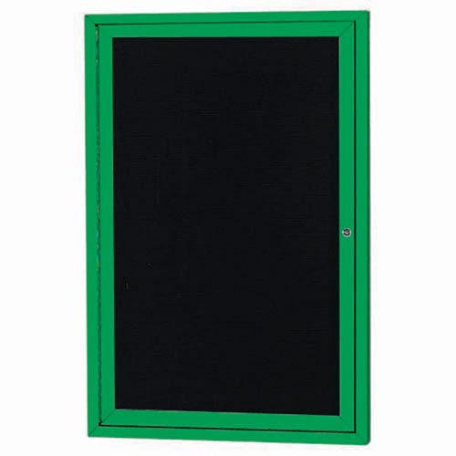 UPC 769593000032 product image for 1-Door Illuminated Directory Cabinet - Green | upcitemdb.com