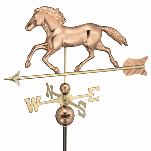 Good Directions 0952P Standard Size Weathervanes Smithsonian Running Horse  Poli