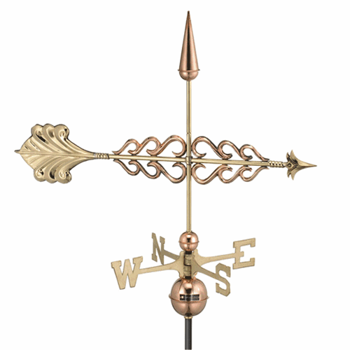 Good Directions 954P Standard Size Weathervanes Smithsonian Arrow  Polished Copp
