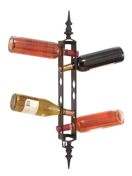 Benzara 13825 Bar Metal Wine Rack Bottle Holder Barware New