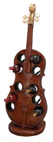 Benzara 49719 Guitar Jam Wine Rack Bottle Holder Barware New