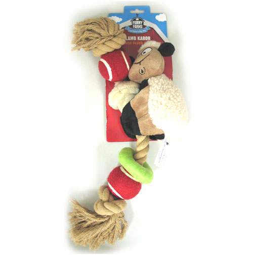 R2p Pet 069397 Rope and Plush Kabob Lamb