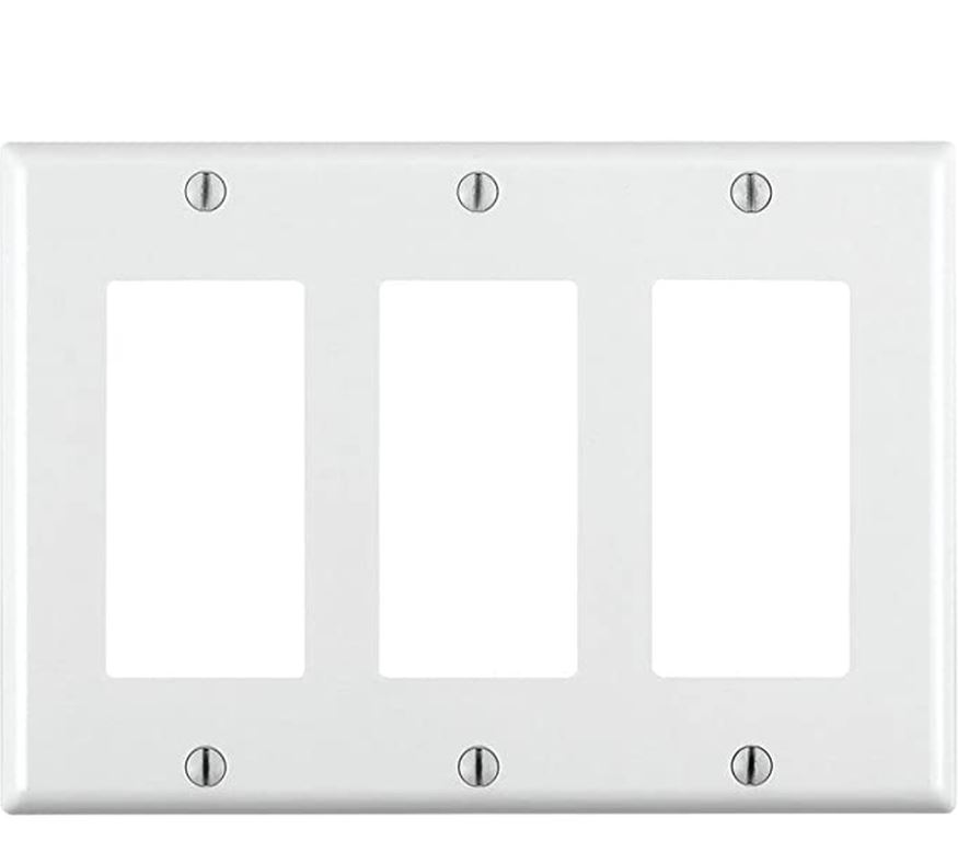 Wpdc-5008 Triple Gang White Decora Wall Plate Cover