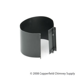 Gray Metal Products Inc. 6-616 6 Inch 24-ga Snap-lock Black Stovepipe Draw Band Connector 8 Inch H