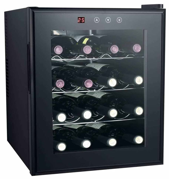 16-bottle Thermo-electric Wine Cooler With Heating
