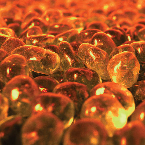American Fireglass ECOORA10 Eco Glass Crystal Orange
