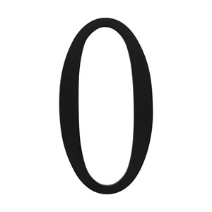 Atlas TRN0BL House Numbers Black 6 In The Traditionalist NO.0