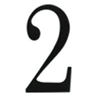 Atlas TRN2BL House Numbers Black 6 In The Traditionalist NO.2