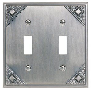 Atlas MDTO Switchplates Aged Bronze 4.5 In Craftsman Double Toggle