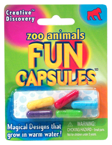 Westminster 28510008 Zoo Animals Fun Capsules 5 Capsules Pack of 12