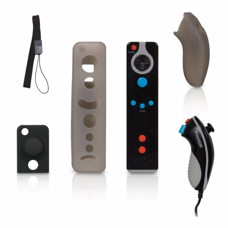 Dreamgear Action Pack Plus With Motion Sense Technology For Nintendo Wii Black
