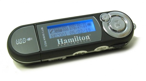 Hamilton Electronics HAMP3 Hamilton 1GB Portable MP3 Player