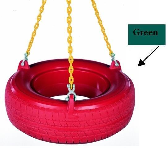 Ptr-30 Plastic Tire With Plastisol Chains- Green