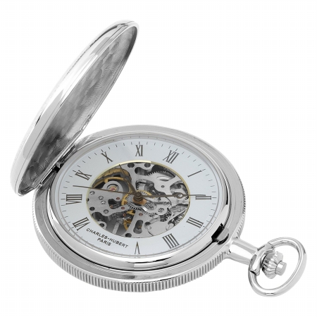 Charles-hubert- Paris Two-tone Mechanical Pocket Watch
