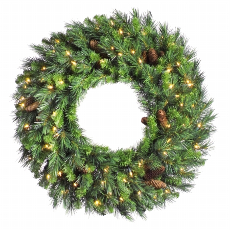 24 In. Cheyenne Pine Wreath 10 Cones