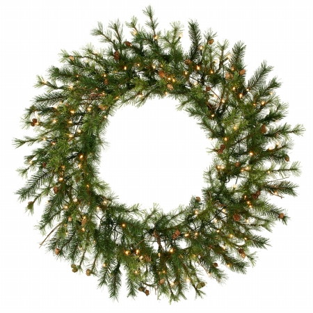 Vickerman A801861 60 in. Prelit Mixed Country Wreath