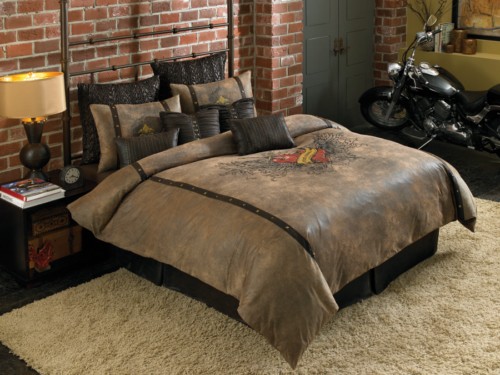 Veratex Winged Heart 445262 Unlined Grommet Panel Drape  Camel