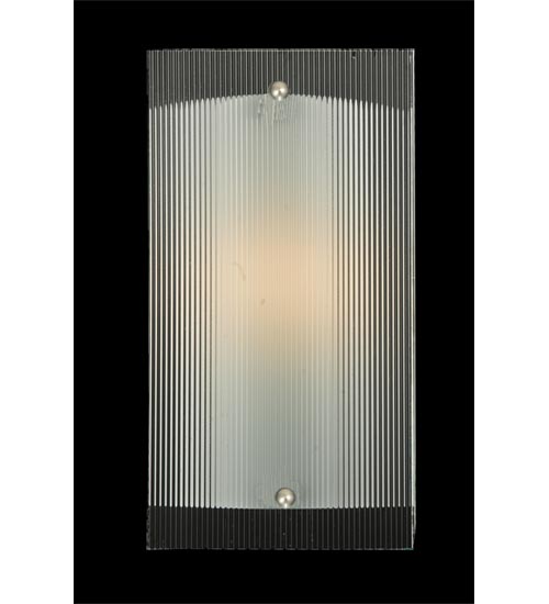 111416 6 In. W Quadrato Reeded Wall Sconce