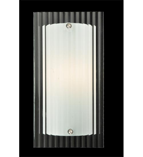 111417 6 In. W Quadrato Fluted Wall Sconce